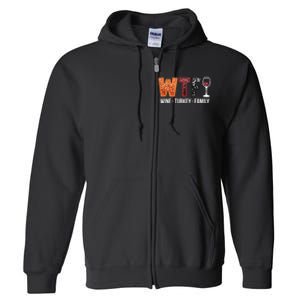 Wine Turkey Family Full Zip Hoodie