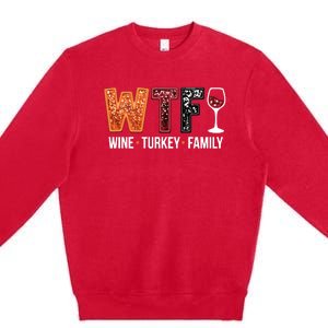 Wine Turkey Family Premium Crewneck Sweatshirt