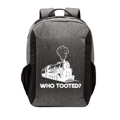 Who Tooted Funny Train Lovers & Railroad Model Trains Vector Backpack