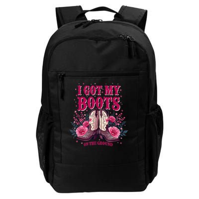 Wher Them Fans At I Got My Boots On The Ground Daily Commute Backpack