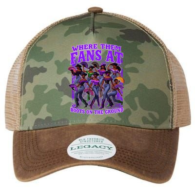 Where Them Fans At Boots On The Ground Cowgirls Western Legacy Tie Dye Trucker Hat
