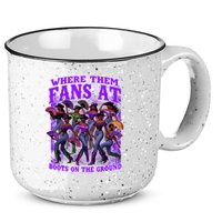Where Them Fans At Boots On The Ground Cowgirls Western 15oz Campfire Ceramic Mug