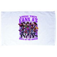 Where Them Fans At Boots On The Ground Cowgirls Western Microfiber Hand Towel