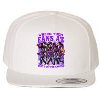 Where Them Fans At Boots On The Ground Cowgirls Western Wool Snapback Cap