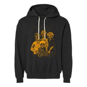 Women The Golden Ghouls Skeleton Bat Halloween Costumes Garment-Dyed Fleece Hoodie