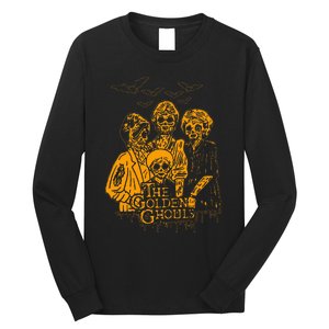 Women The Golden Ghouls Skeleton Bat Halloween Costumes Long Sleeve Shirt