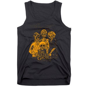 Women The Golden Ghouls Skeleton Bat Halloween Costumes Tank Top