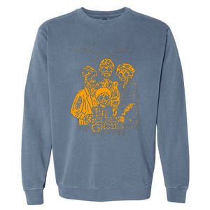 Women The Golden Ghouls Skeleton Bat Halloween Costumes Garment-Dyed Sweatshirt