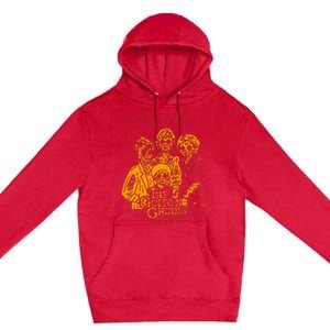 Women The Golden Ghouls Skeleton Bat Halloween Costumes Premium Pullover Hoodie