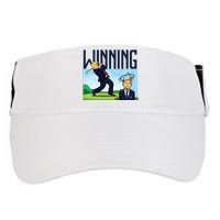 Winning Trump Golf And Biden American Presidential Debate Adult Drive Performance Visor