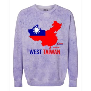 West Taiwan Gift Freedom West Taiwan Gift West Taiwan Gift Colorblast Crewneck Sweatshirt