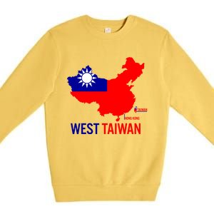 West Taiwan Gift Freedom West Taiwan Gift West Taiwan Gift Premium Crewneck Sweatshirt