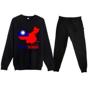 West Taiwan Gift Freedom West Taiwan Gift West Taiwan Gift Premium Crewneck Sweatsuit Set