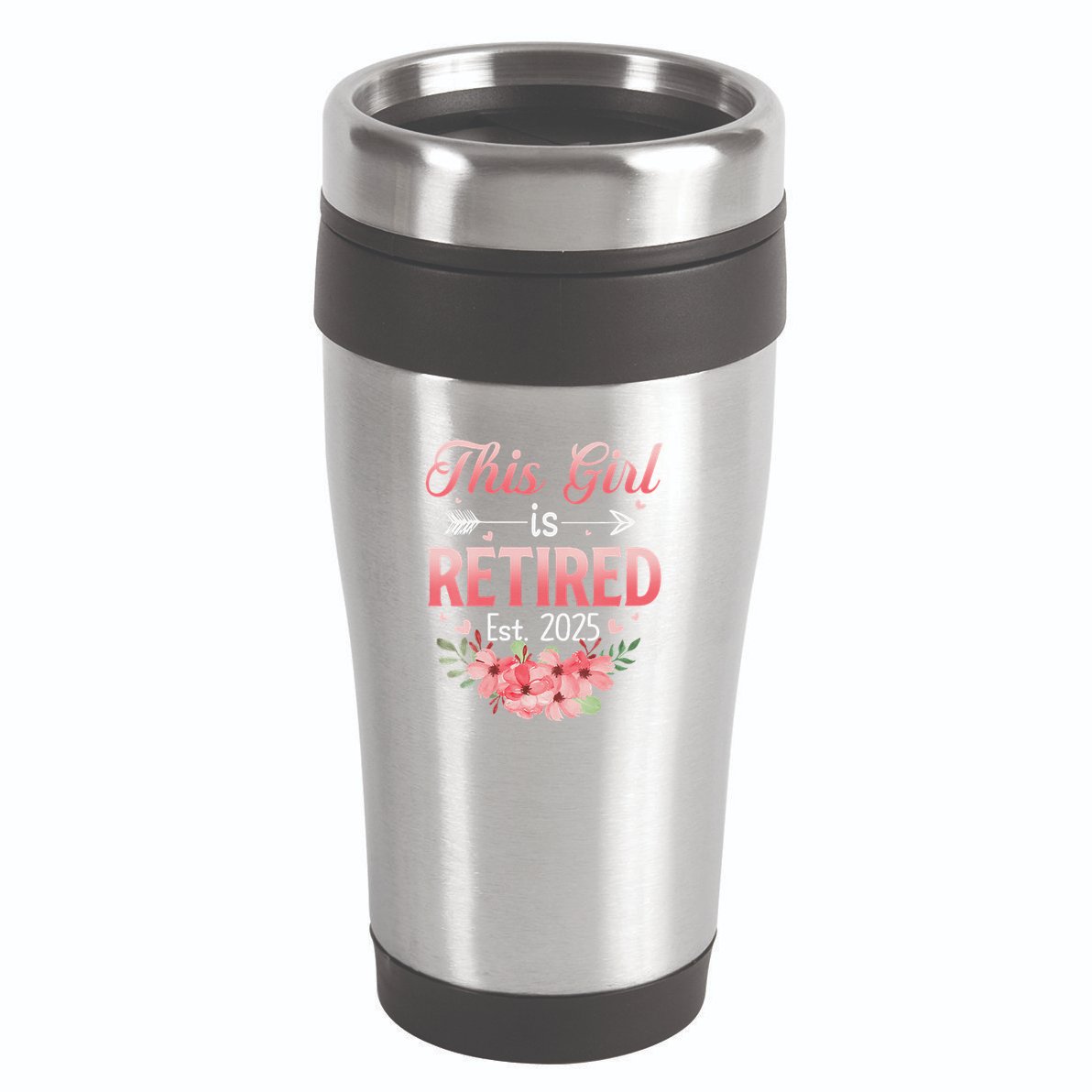 Women This Girl Is Retired Est. 2025 Funny Retirement 2025 Women 16oz Travel Tumbler