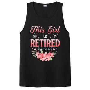 Women This Girl Is Retired Est. 2025 Funny Retirement 2025 Women PosiCharge Competitor Tank