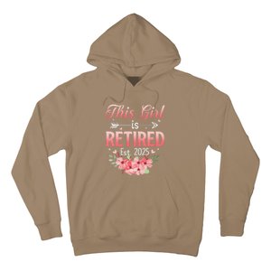 Women This Girl Is Retired Est. 2025 Funny Retirement 2025 Women Hoodie