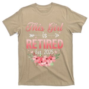 Women This Girl Is Retired Est. 2025 Funny Retirement 2025 Women T-Shirt