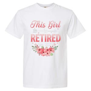 Women This Girl Is Retired Est. 2025 Funny Retirement 2025 Women Garment-Dyed Heavyweight T-Shirt