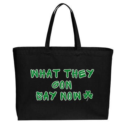 What They Gon Say Now What They Gonna Say Now Basketball Cotton Canvas Jumbo Tote