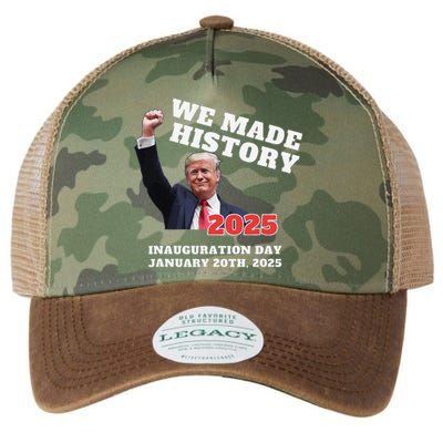 Won Thank God Trump We Made History Get Over It Comeback Legacy Tie Dye Trucker Hat