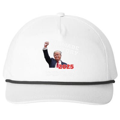 Won Thank God Trump We Made History Get Over It Comeback Snapback Five-Panel Rope Hat