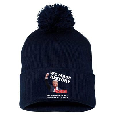 Won Thank God Trump We Made History Get Over It Comeback Pom Pom 12in Knit Beanie