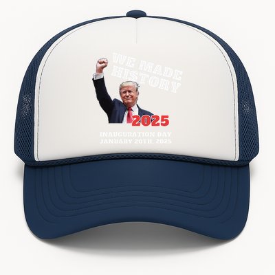 Won Thank God Trump We Made History Get Over It Comeback Trucker Hat