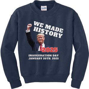 Won Thank God Trump We Made History Get Over It Comeback Kids Sweatshirt