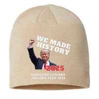 Won Thank God Trump We Made History Get Over It Comeback Sustainable Beanie