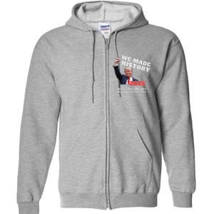 Won Thank God Trump We Made History Get Over It Comeback Full Zip Hoodie