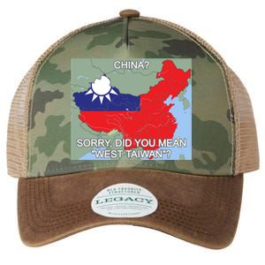 West Taiwan Great Gift Taiwan Map West Taiwan Cool Gift Legacy Tie Dye Trucker Hat