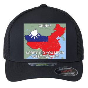 West Taiwan Great Gift Taiwan Map West Taiwan Cool Gift Flexfit Unipanel Trucker Cap