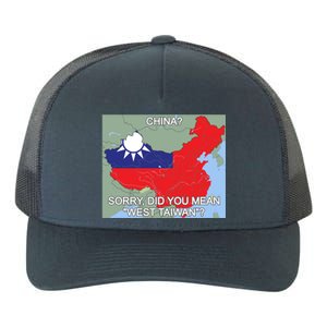 West Taiwan Great Gift Taiwan Map West Taiwan Cool Gift Yupoong Adult 5-Panel Trucker Hat