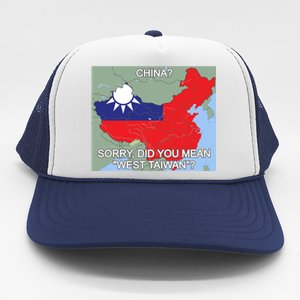 West Taiwan Great Gift Taiwan Map West Taiwan Cool Gift Trucker Hat