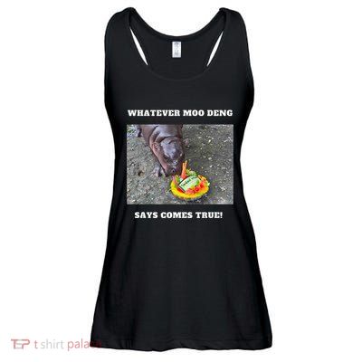 Won Thank God Trump Hippo Moo Deng Prediction Greatest Ladies Essential Flowy Tank