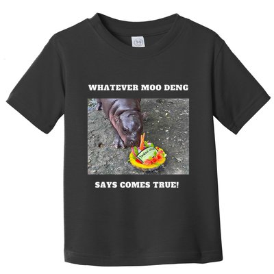 Won Thank God Trump Hippo Moo Deng Prediction Greatest Toddler T-Shirt