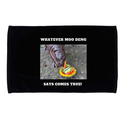 Won Thank God Trump Hippo Moo Deng Prediction Greatest Microfiber Hand Towel