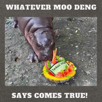Won Thank God Trump Hippo Moo Deng Prediction Greatest Cotton Canvas Backpack