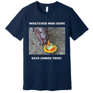 Won Thank God Trump Hippo Moo Deng Prediction Greatest Premium T-Shirt