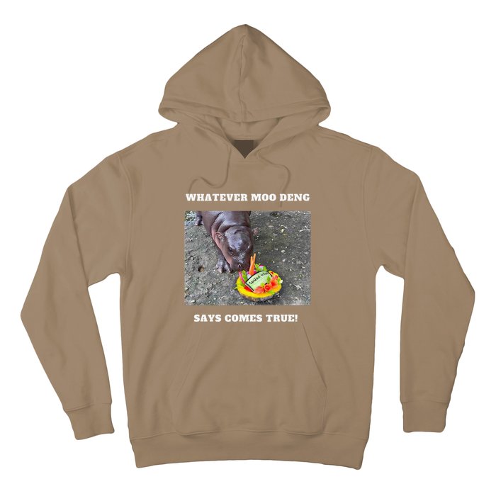 Won Thank God Trump Hippo Moo Deng Prediction Greatest Hoodie