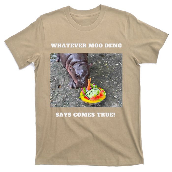 Won Thank God Trump Hippo Moo Deng Prediction Greatest T-Shirt