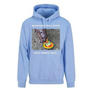 Won Thank God Trump Hippo Moo Deng Prediction Greatest Unisex Surf Hoodie