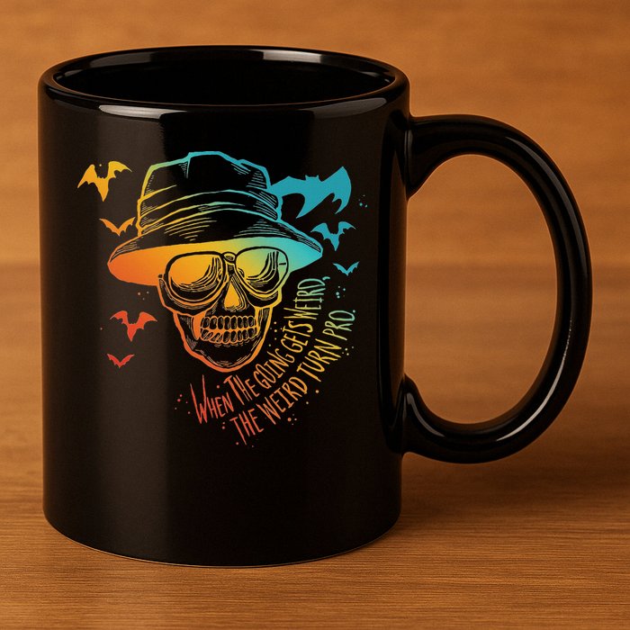 When The Going Gets Weird The Weird Turn Pro 11oz C Handle Ceramic Mug