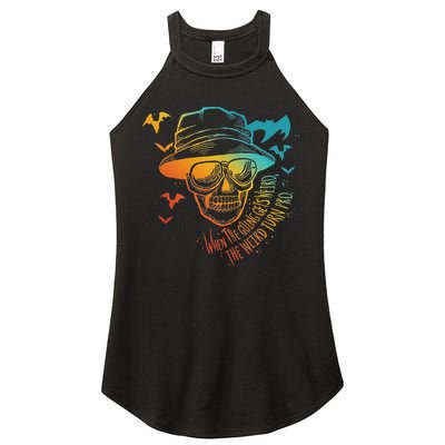 When The Going Gets Weird The Weird Turn Pro Women's Perfect Tri Rocker Tank