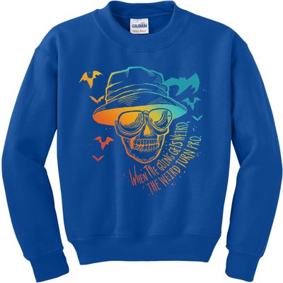 When The Going Gets Weird The Weird Turn Pro Kids Sweatshirt