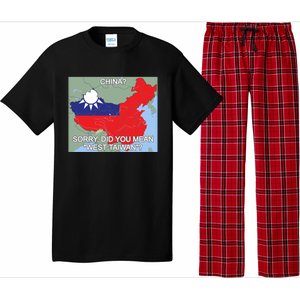 West Taiwan Gift Taiwan Map West Taiwan Meaningful Gift Pajama Set