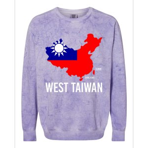 West Taiwan Gift Colorblast Crewneck Sweatshirt