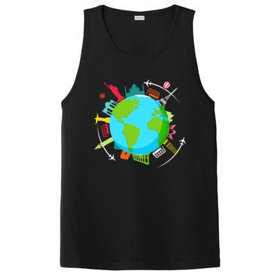 World Traveler Gifts For International World Travelers PosiCharge Competitor Tank