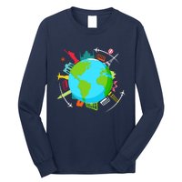 World Traveler Gifts For International World Travelers Long Sleeve Shirt