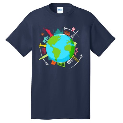 World Traveler Gifts For International World Travelers Tall T-Shirt